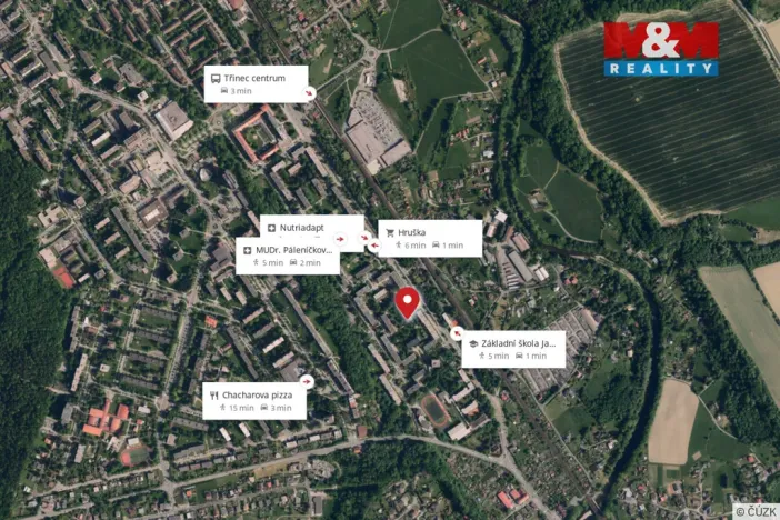 Prodej bytu 2+1, Třinec - Lyžbice, Jablunkovská, 62 m2