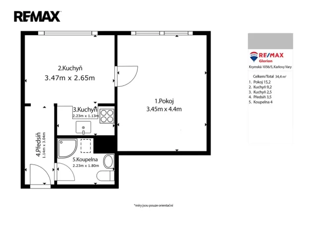 Prodej bytu 1+1, Ostrov, Kollárova, 36 m2