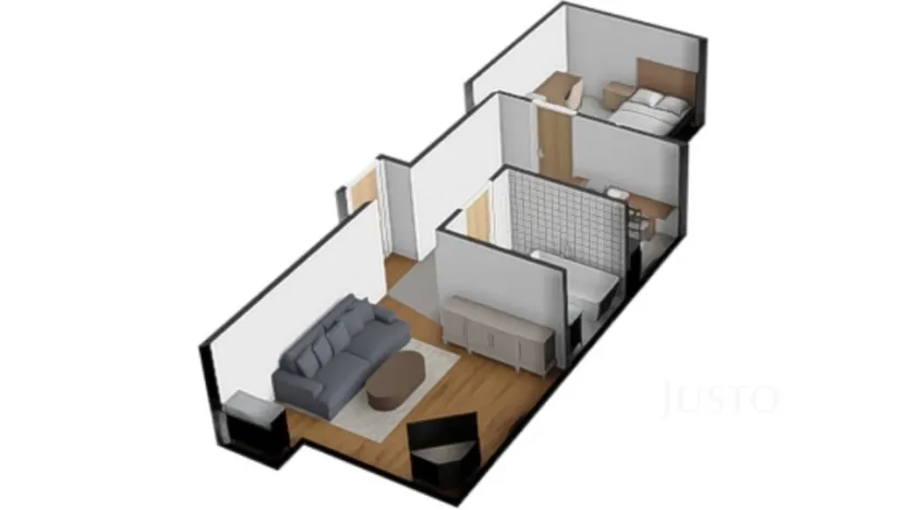 Prodej bytu 2+kk, Vráž - Stará Vráž, 51 m2
