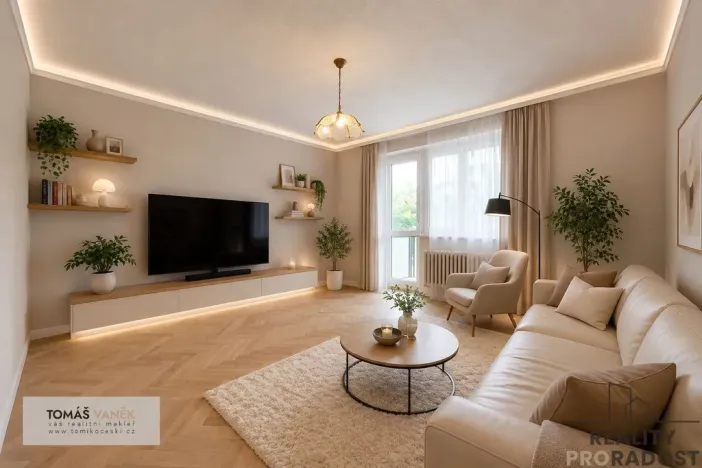 Prodej bytu 3+1, Ořechov, Zahradní, 66 m2