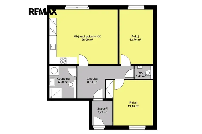 Prodej bytu 3+kk, Poděbrady, Slunečná, 74 m2