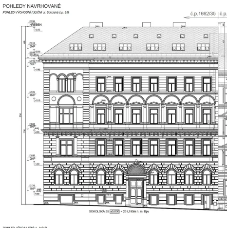 Pronájem obchodního prostoru, Praha - Nové Město, Sokolská, 272 m2