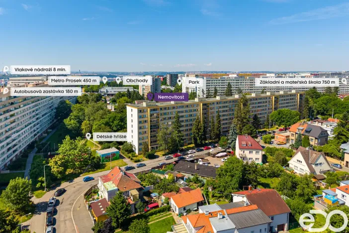 Prodej bytu 3+1, Praha - Prosek, Ctěnická, 67 m2