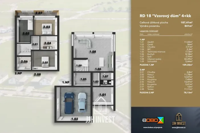 Prodej rodinného domu, Vysoký Újezd, Na Horizontu, 190 m2