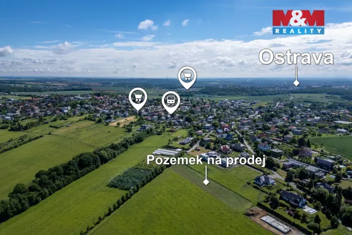 Prodej pozemku pro bydlení, Ostrava - Krásné Pole, 3152 m2