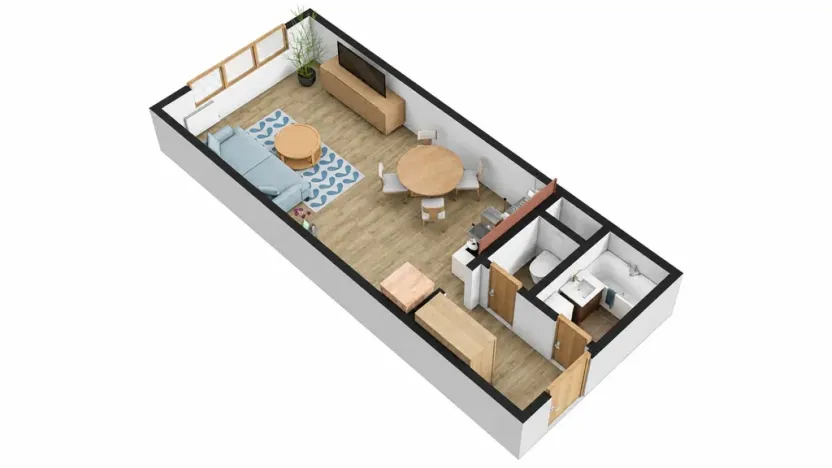 Prodej bytu 1+kk, Tábor, Havanská, 30 m2
