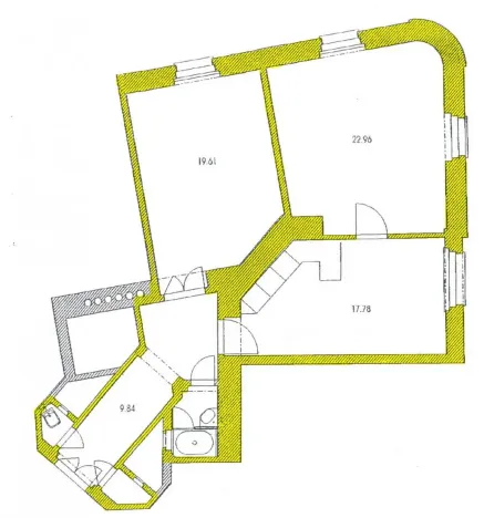 Pronájem bytu 2+1, Praha - Vršovice, Madridská, 72 m2