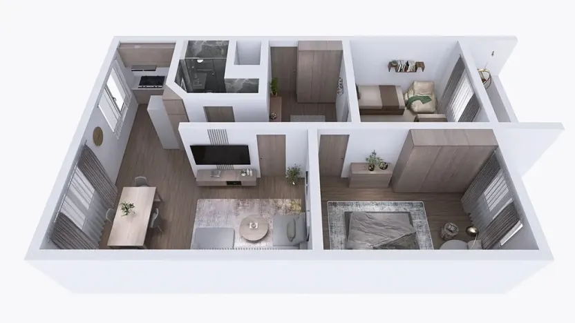 Prodej bytu 3+1, Břidličná, Dlouhá, 75 m2