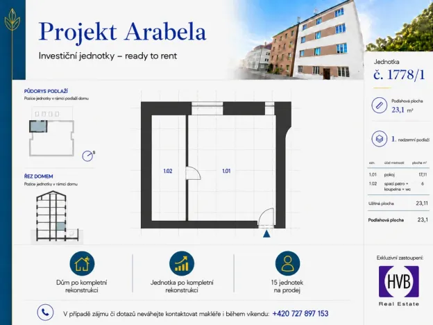 Prodej bytu 1+kk, Praha, U zákrutu, 29 m2