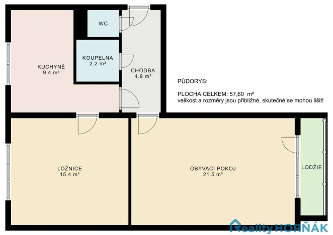 Prodej bytu 2+1, Praha - Malešice, Tuchorazská, 51 m2