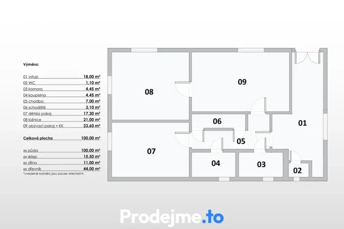 Prodej rodinného domu, Řásná, 100 m2