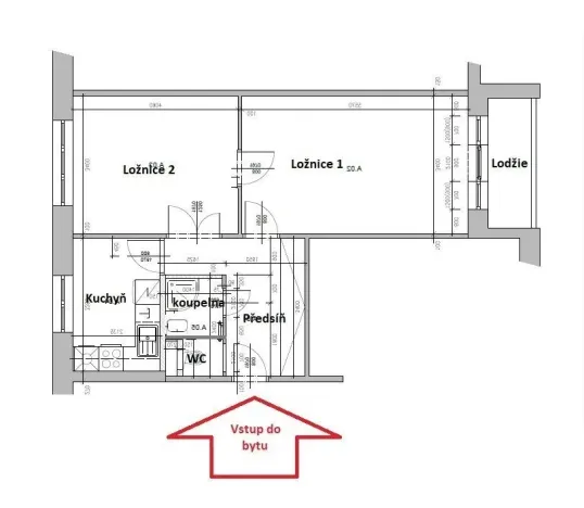 Pronájem bytu 2+1, Praha - Veleslavín, Na Petřinách, 45 m2