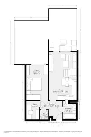 Pronájem bytu 2+kk, Moravany, Višňová, 61 m2