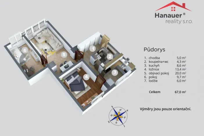 Prodej bytu 3+1, Děčín - Děčín II-Nové Město, Kamenická, 65 m2
