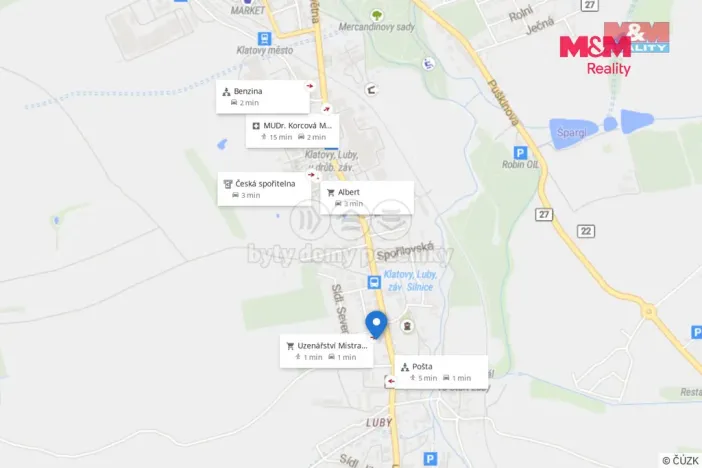 Pronájem bytu 1+kk, Klatovy - Luby, 22 m2