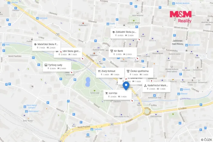 Prodej obchodního prostoru, Jablonec nad Nisou, Anenské náměstí, 81 m2