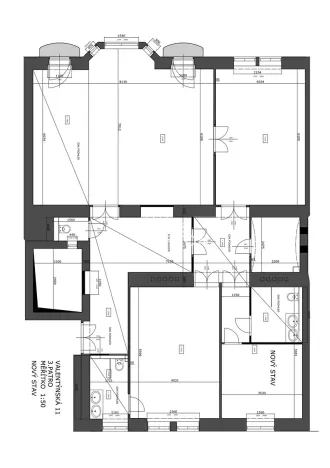 Prodej bytu 4+kk, Praha - Staré Město, Valentinská, 157 m2