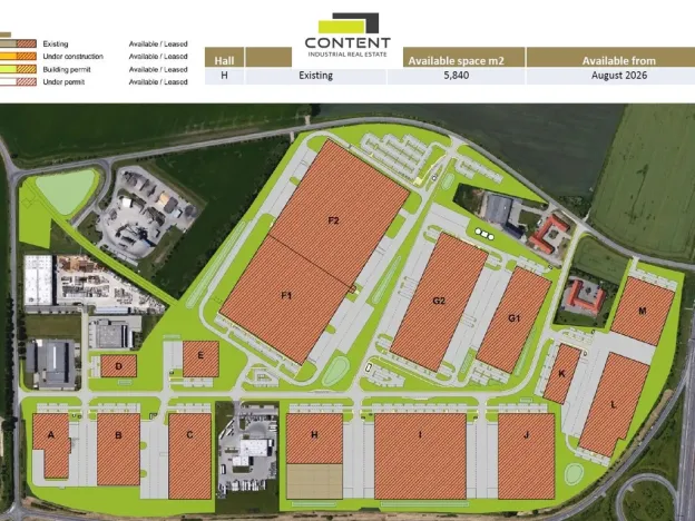 Pronájem skladu, Olomouc - Slavonín, Na Statkách, 5840 m2