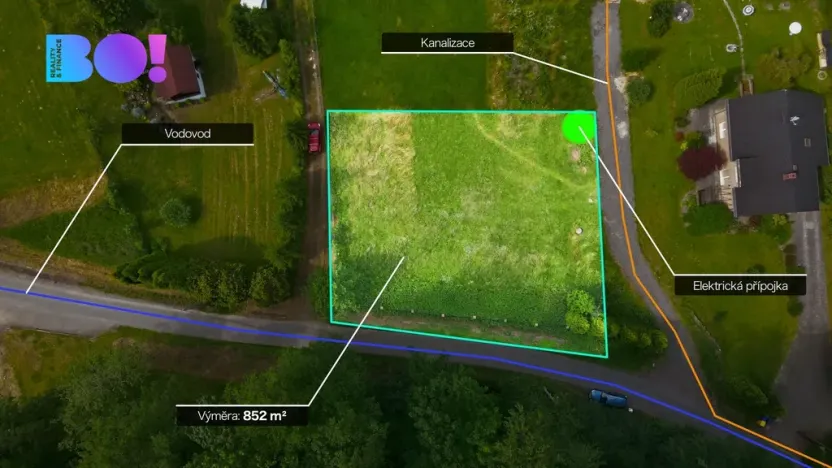 Prodej pozemku pro bydlení, Chotěbuz, 852 m2