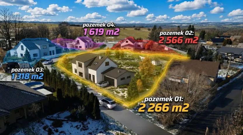 Prodej pozemku pro bydlení, Vítkov, 2566 m2