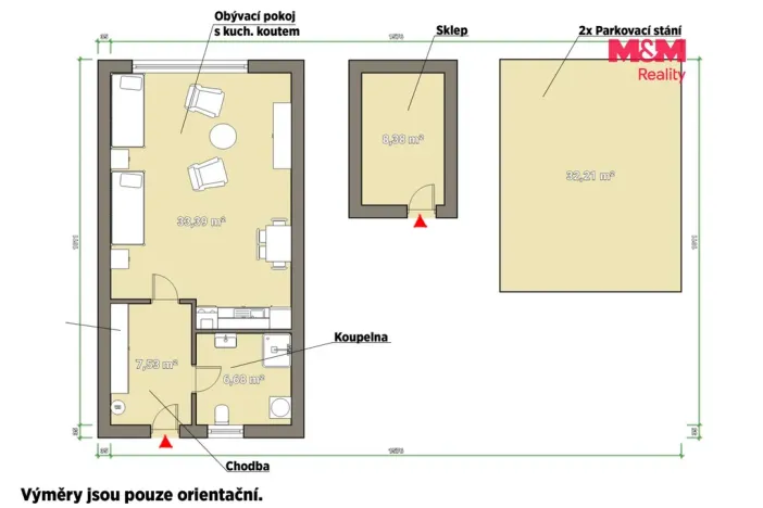 Prodej bytu 1+kk, Železná Ruda - Špičák, 49 m2