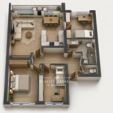 Prodej bytu 4+kk, Benešov, Jiřího Franka, 75 m2