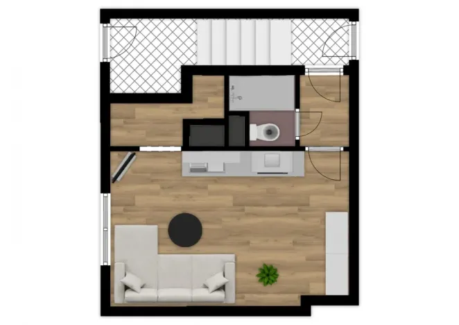 Prodej bytu 1+kk, Nový Bor, Riegrova, 32 m2