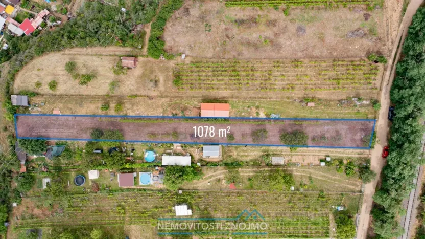 Prodej zahrady, Dobšice, K Hájku, 1078 m2
