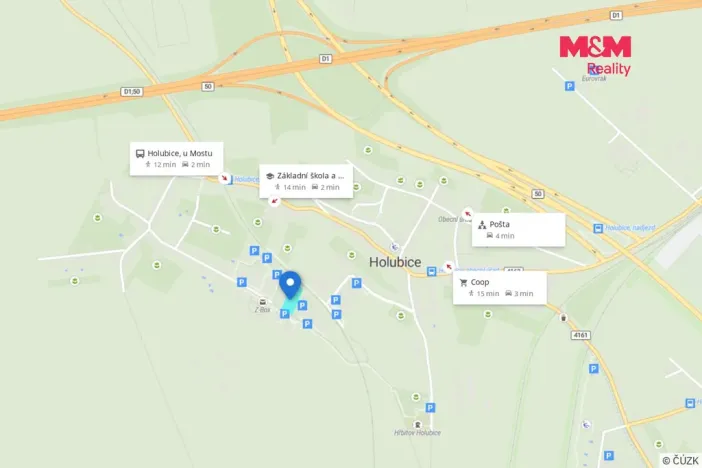 Prodej pozemku pro bydlení, Holubice, 7245 m2