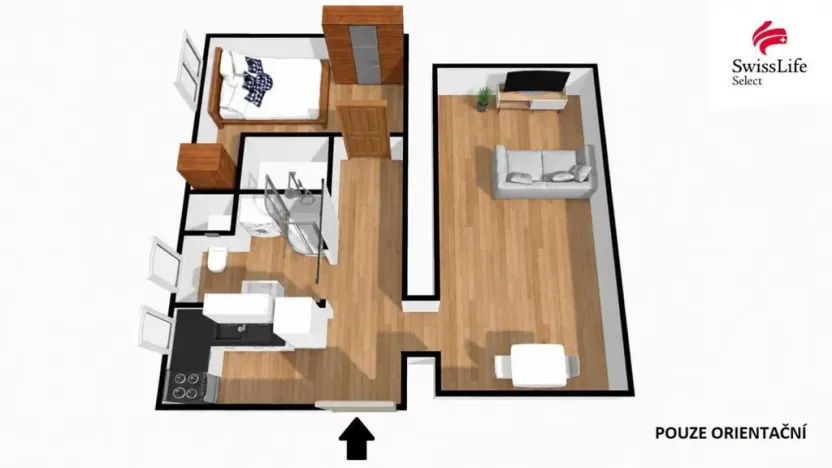 Pronájem bytu 2+1, Plzeň, Tělocvičná, 55 m2