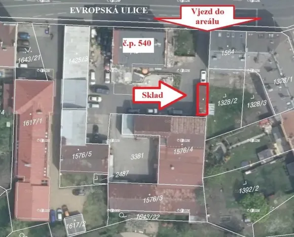 Pronájem skladu, Cheb, Evropská, 29 m2