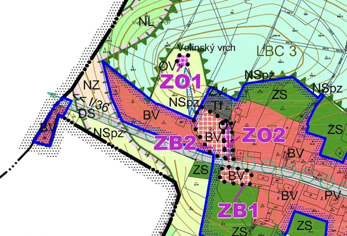 Prodej pozemku pro bydlení, Veliny, 1236 m2