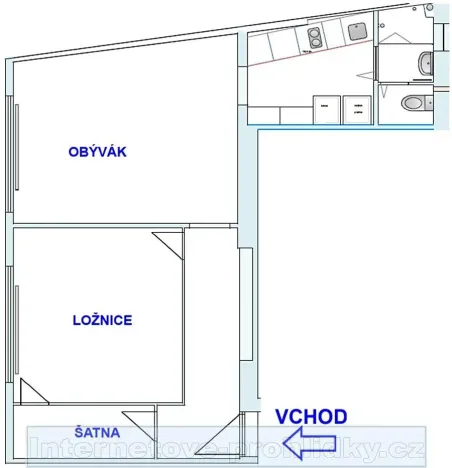 Pronájem bytu 2+1, Kladno, 58 m2