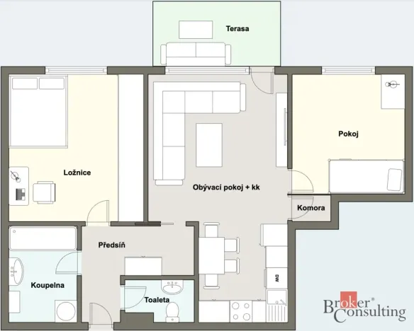 Prodej bytu 3+kk, Plzeň - Východní Předměstí, Jablonského, 69 m2