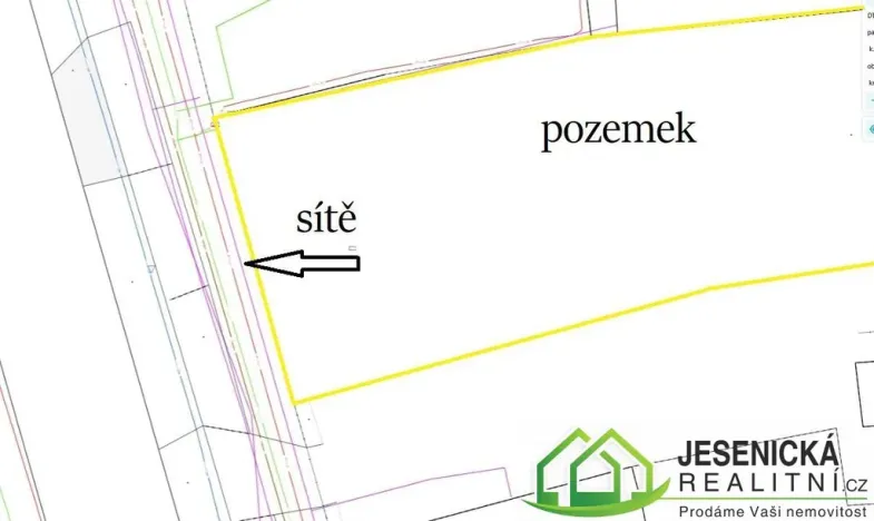Prodej pozemku pro bydlení, Jeseník, 28. října, 1071 m2