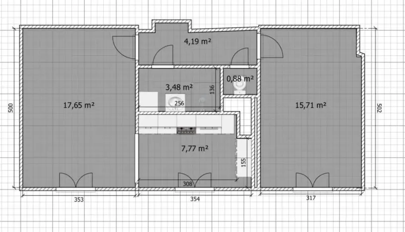 Pronájem bytu 2+1, Horní Litvínov, Vinohradská, 56 m2