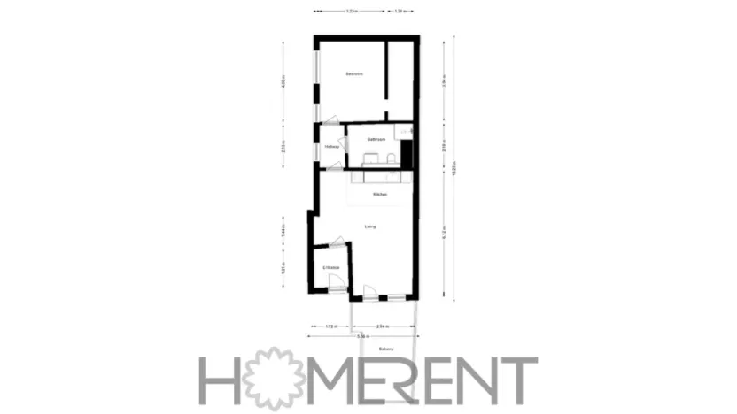 Pronájem bytu 2+kk, Praha, Vyšehradská, 57 m2