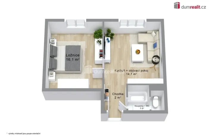 Prodej bytu 1+1, Horní Slavkov, Dlouhá, 38 m2