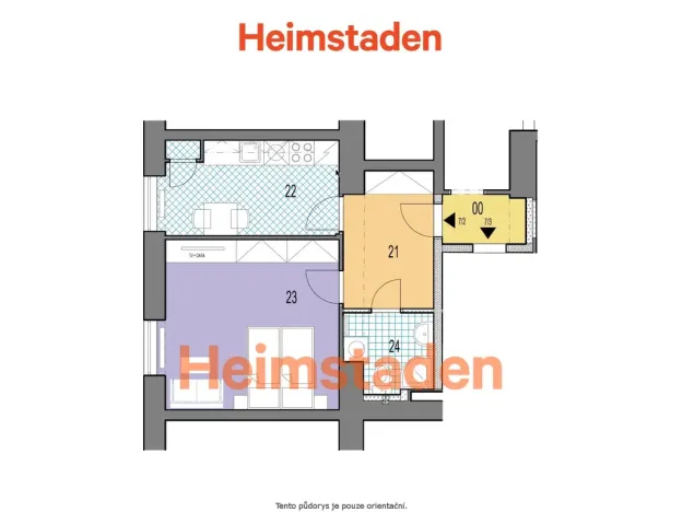 Pronájem bytu 1+1, Havířov-Město, Hlavní třída, 37 m2