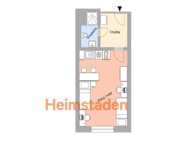 Pronájem bytu 1+kk, Plzeň-Jižní Předměstí, Magisterská, 27 m2