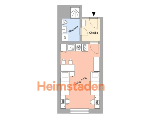 Pronájem bytu 1+kk, Plzeň-Jižní Předměstí, Magisterská, 29 m2