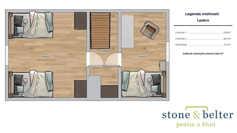 Prodej chaty, Březová-Oleško, Dubí II., 90 m2