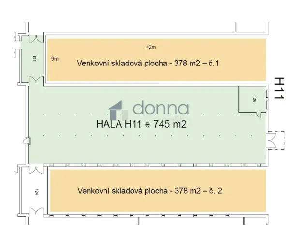 Pronájem skladu, Praha, Ve žlíbku, 745 m2