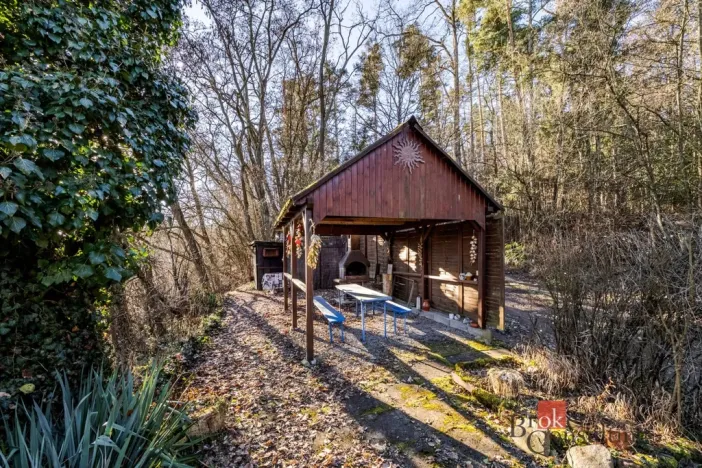 Prodej chaty, Týn nad Vltavou - Hněvkovice na levém břehu Vltavy, 80 m2