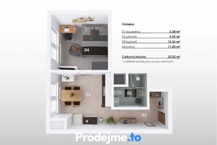 Pronájem bytu 1+1, Brno, Palackého třída, 33 m2