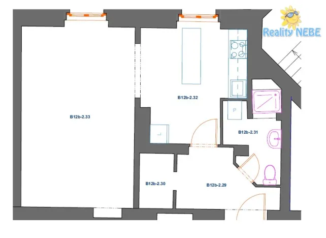 Pronájem bytu 1+1, Praha - Nusle, Sinkulova, 48 m2