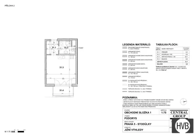 Prodej bytu 1+kk, Praha, Toufarova, 40 m2