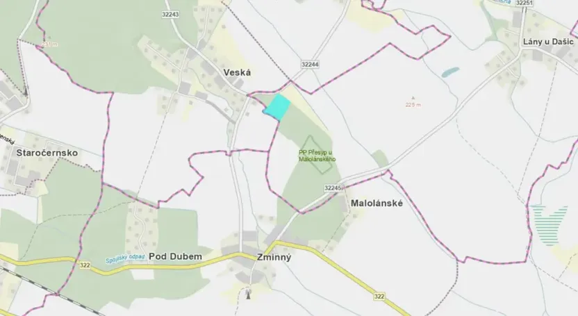 Prodej lesa, Lány u Dašic, 18841 m2