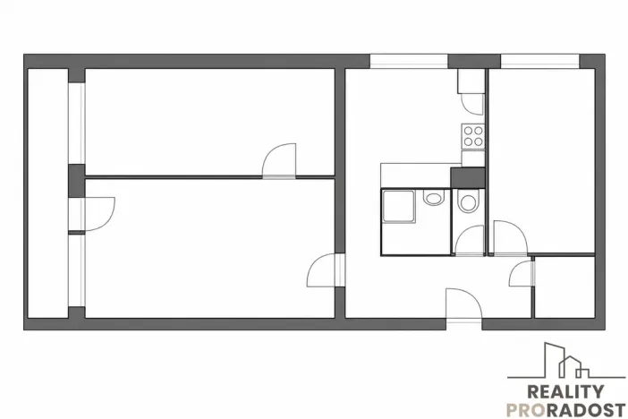 Prodej bytu 3+1, Pardubice, nábřeží Závodu míru, 82 m2