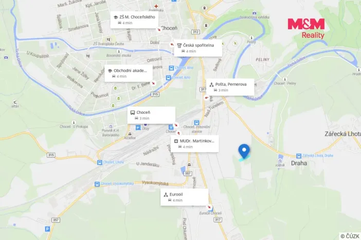Prodej pozemku pro bydlení, Choceň, 472 m2